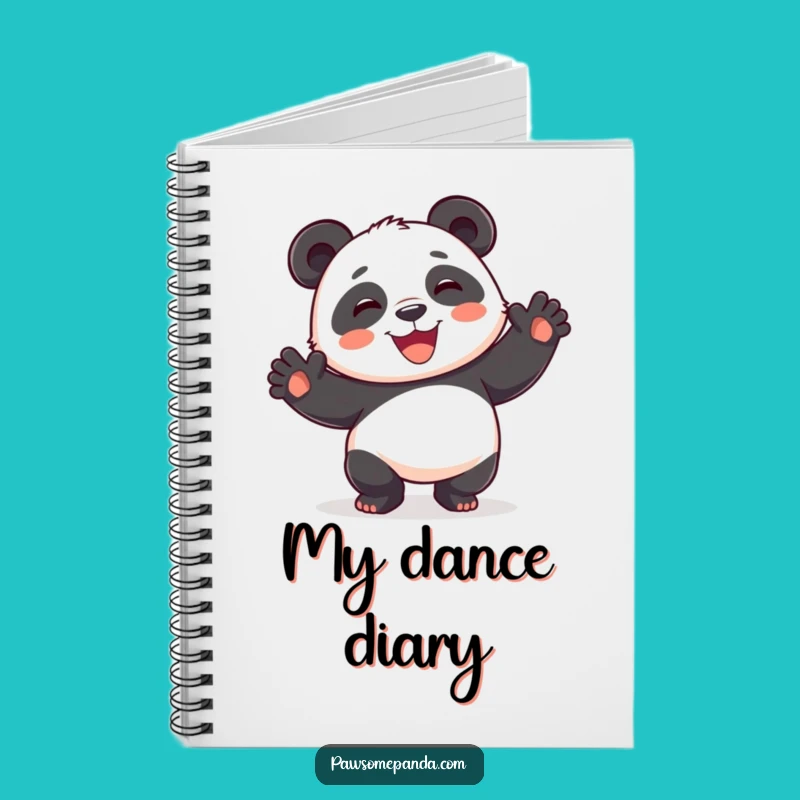 Funny Playful Panda Dance Notebook - Jot Down Moves with a Smile