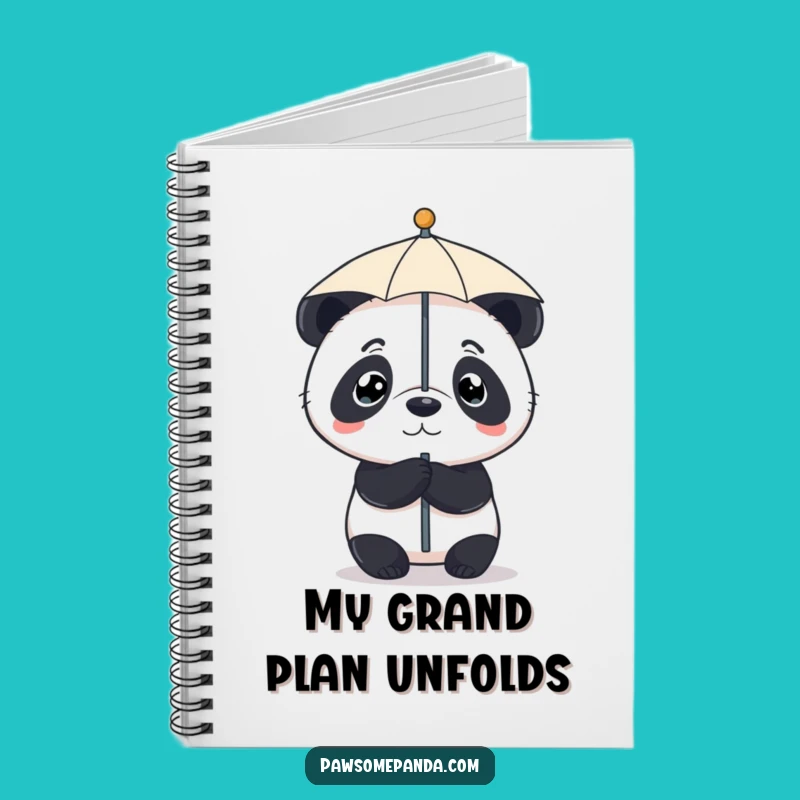 Funny Panda Umbrella Nose Notebook: Determined Journal Funny Gift