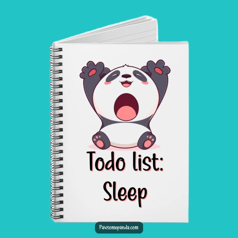 Funny Kawaii Panda Yawn Notebook: Relaxed Journaling, Perfect Funny Gift