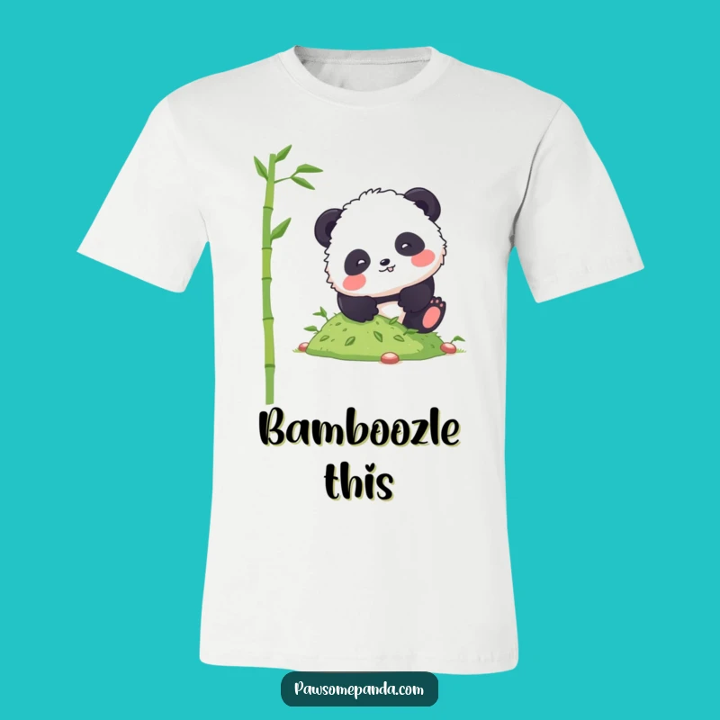 Funny Panda Tumble T-Shirt: Comical and Fluffy Bamboo Adventure Gift