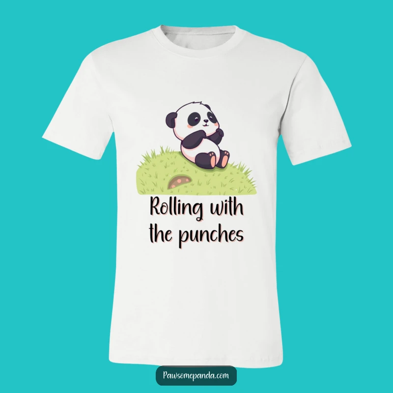Funny Panda Rolling T-Shirt - Comical Cartoon Tee, Your New Favorite Funny Gift!