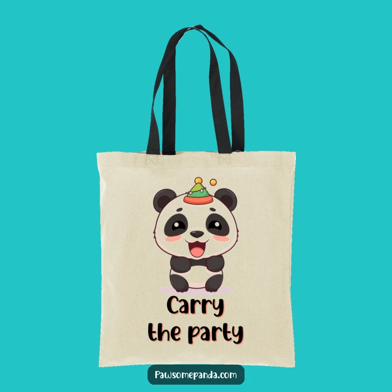 Funny Panda Roar Hat Tote Bag - Stylish & Fun Accessory