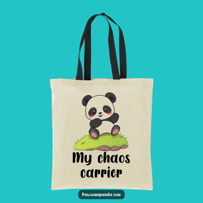 Funny Panda Rolling Tote Bag: Spacious & Hilarious Hillside Carryall