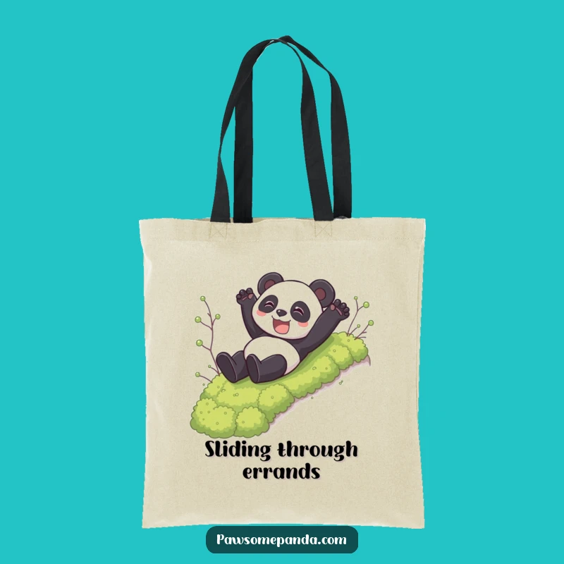 Funny Panda Slide Tote: Carry Your Fun, Hilarious Panda Gift Bag
