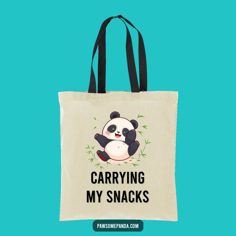 Funny Panda Somersault Tote Bag - Stylish & Fun Perfect Gift