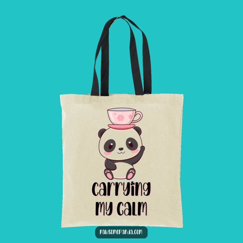 Funny Panda Tea Break Tote Bag - Charming Carryall, Perfect Funny Gift!